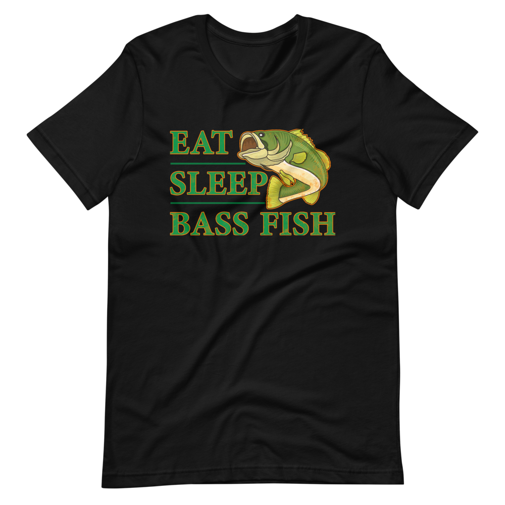 Eat Sleep Bass Fish Short-Sleeve Unisex T-Shirt