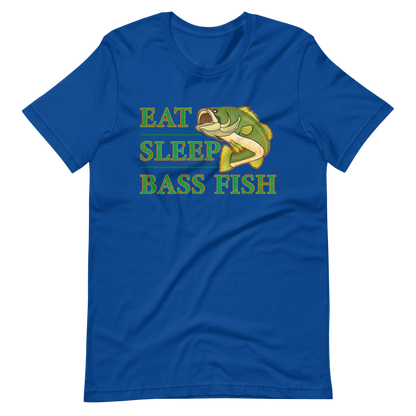 Eat Sleep Bass Fish Short-Sleeve Unisex T-Shirt