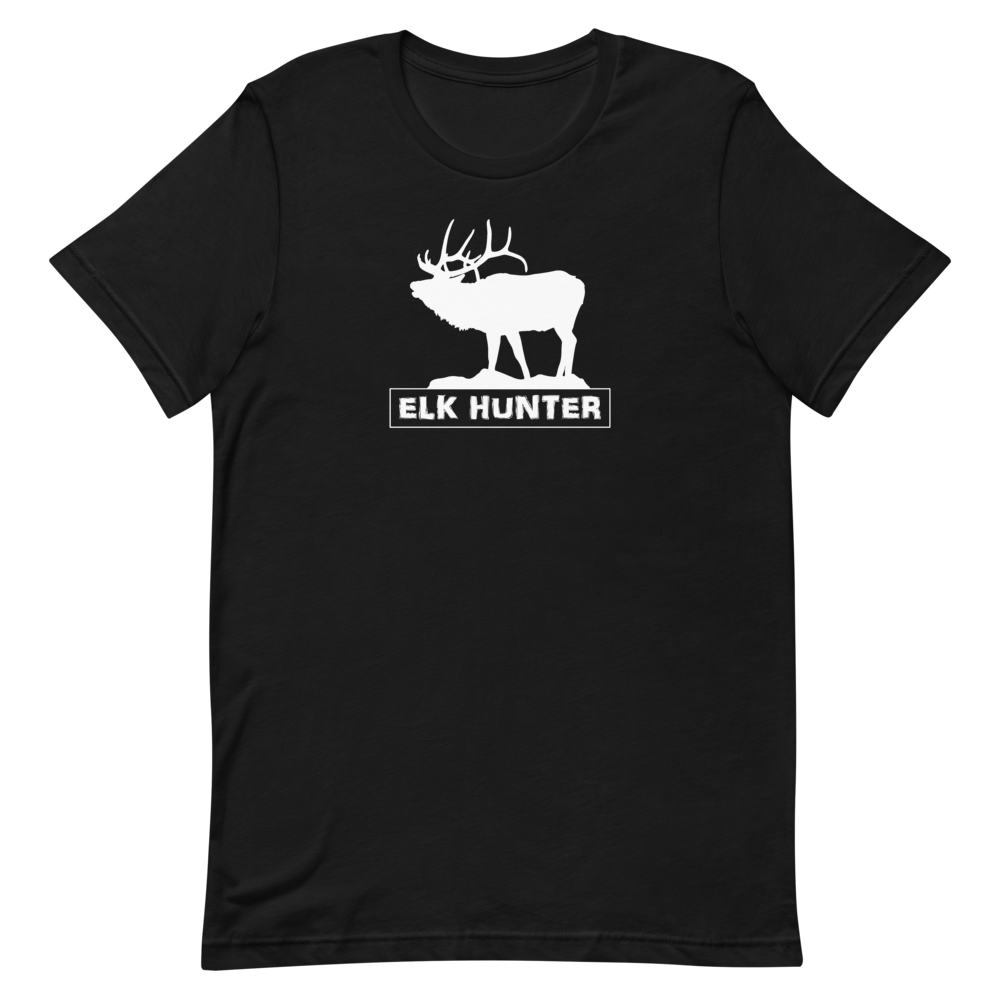 Elk Hunter White Short-Sleeve Unisex T-Shirt